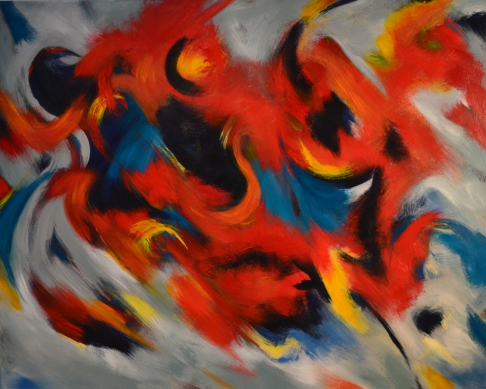 “Harmonic Changes” (Ten years after Katrina) by George McClements | Acrylic on canvas “Harmonic Changes” (Ten years after Katrina)